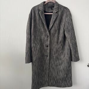 Rag and Bone Herringbone Tweed Wool Blend Coat